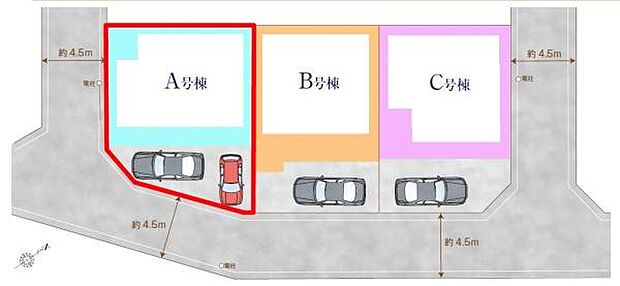 カースペースは2台付き！セカンドカー持ちの方や急な来客時にも安心ですね。物件探しのご条件・ご要望などありましたら、何なりと弊社スタッフまでお申し付けください！