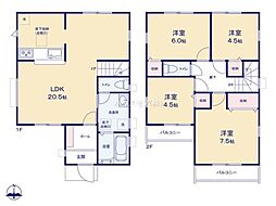 流山市松ケ丘4丁目 1号棟 新築戸建