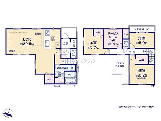 3(4)SLDKの魅力的な間取り!LDKはゆったりとした空間で、ご家族との団らん時間が、より一層充実したものになりますね。家族との仲が深まり、自然と笑顔が増えます!