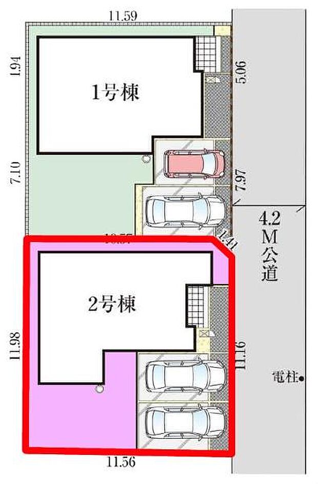 カースペース2台付きでマイカーをお持ちのご家庭でも安心。物件探しのご条件・ご要望・ご質問など、何なりと弊社スタッフまでお申し付けください！