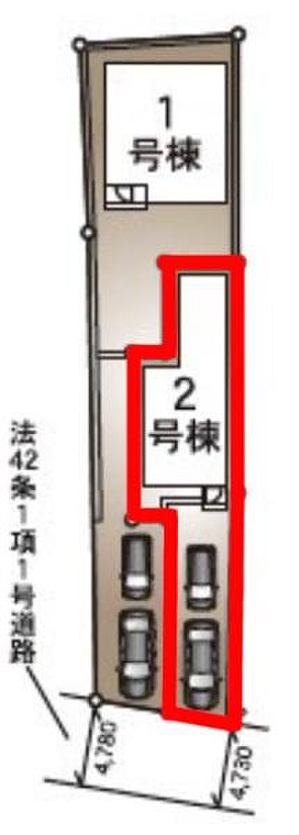 カースペース2台付きでマイカーをお持ちのご家庭でも安心。物件探しのご条件・ご要望・ご質問など、何なりと弊社スタッフまでお申し付けください!