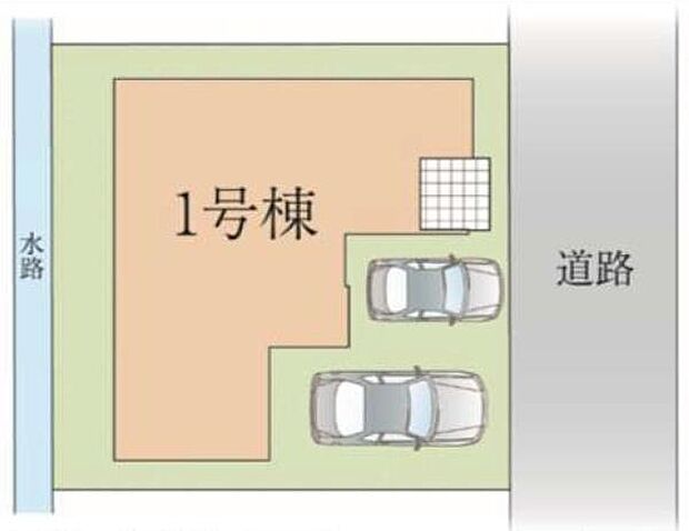 カースペースが2台あります!来客や家族のお車が停められて便利!マイカーをもってワンランク上の生活へ!