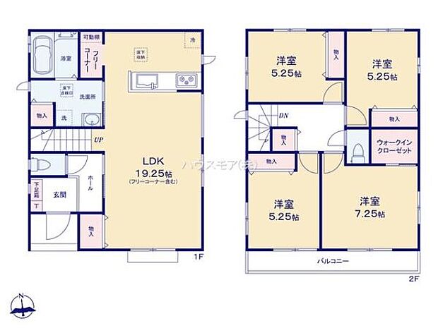 4LDKの魅力的な間取り!LDKはゆったりとした空間で、ご家族との団らん時間が、より一層充実したものになりますね家族との仲が深まり、自然と笑顔が増えそうです!