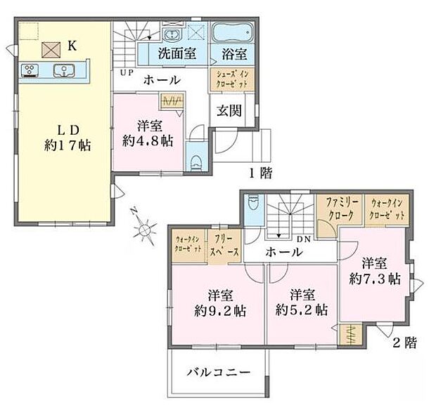 4LDKの魅力的な間取り!LDKはゆったりとした空間で、ご家族との団らん時間が、より一層充実したものになりますね家族との仲が深まり、自然と笑顔が増えそうです!