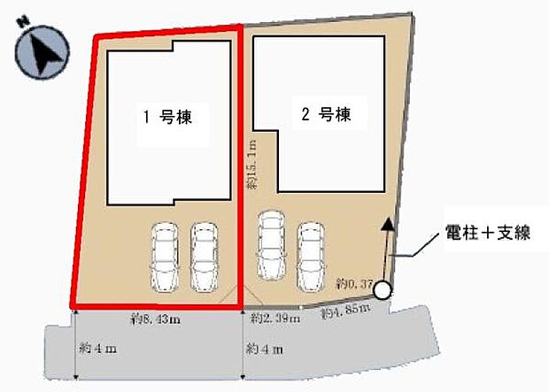 カースペース2台付きでマイカーをお持ちのご家庭でも安心。物件探しのご条件・ご要望・ご質問など、何なりと弊社スタッフまでお申し付けください！