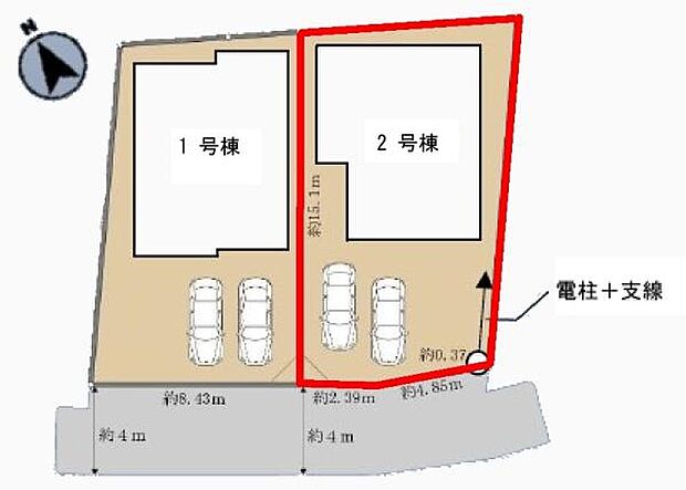 カースペース2台付きでマイカーをお持ちのご家庭でも安心。物件探しのご条件・ご要望・ご質問など、何なりと弊社スタッフまでお申し付けください！