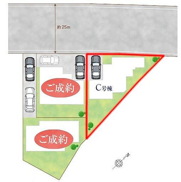 カースペース付きでマイカーをお持ちのご家庭でも安心。物件探しのご条件・ご要望・ご質問など、何なりと弊社スタッフまでお申し付けください!