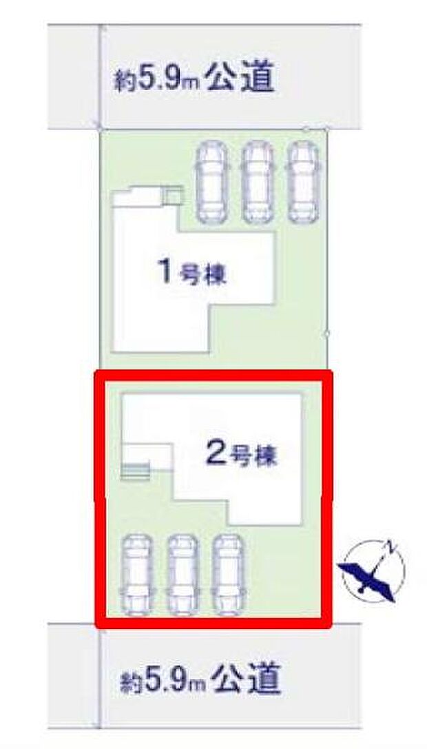 カースペース3台付きでマイカーをお持ちのご家庭でも安心。物件探しのご条件・ご要望・ご質問など、何なりと弊社スタッフまでお申し付けください!