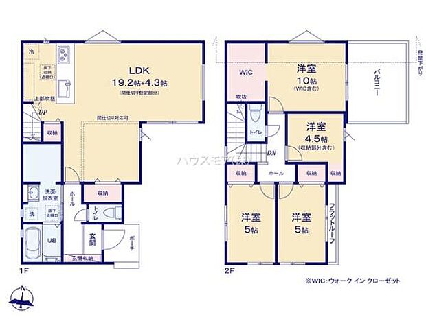 4LDKの魅力的な間取り!LDKはゆったりとした空間で、ご家族との団らん時間が、より一層充実したものになりますね家族との仲が深まり、自然と笑顔が増えそうです!