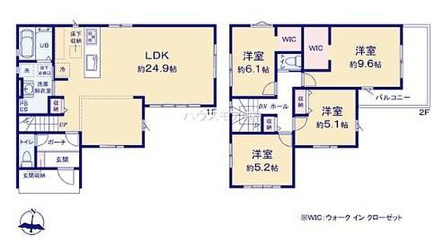 4LDKの魅力的な間取り!LDKはゆったりとした空間で、ご家族との団らん時間が、より一層充実したものになりますね。家族との仲が深まり、自然と笑顔が増えます!
