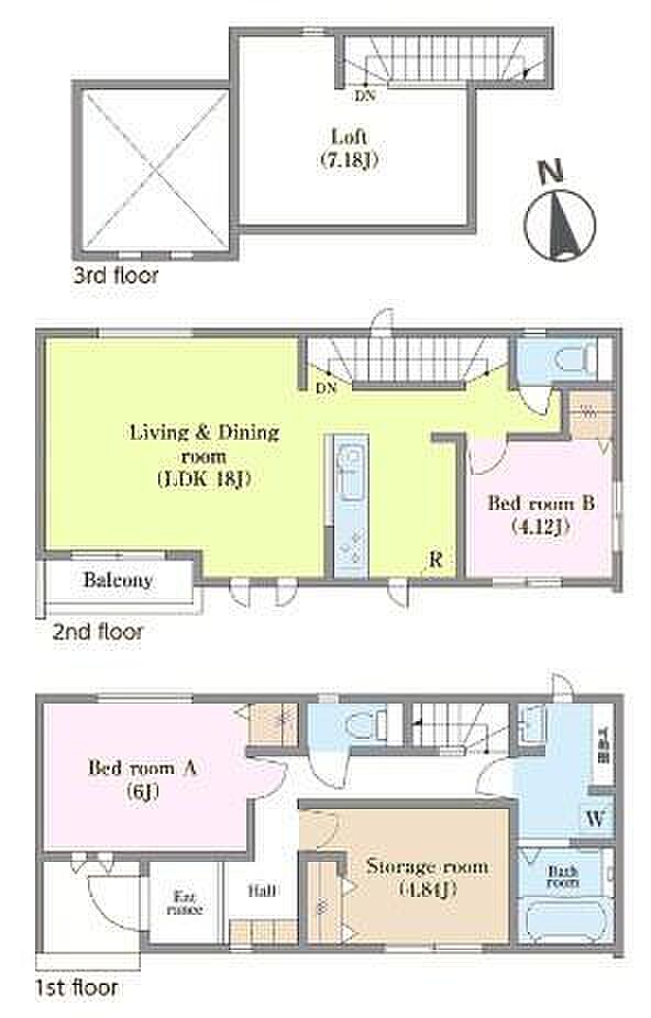 2SLDKの魅力的な間取り!LDKはゆったりとした空間で、ご家族との団らん時間が、より一層充実したものになりますね。家族との仲が深まり、自然と笑顔が増えます!