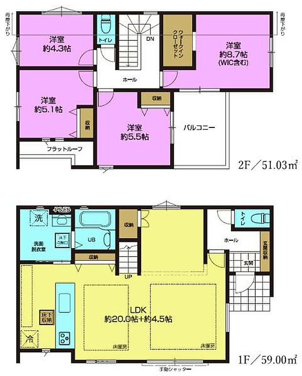 4LDKの魅力的な間取り！LDKはゆったりとした空間で、ご家族との団らん時間が、より一層充実したものになりますね。家族との仲が深まり、自然と笑顔が増えます！
