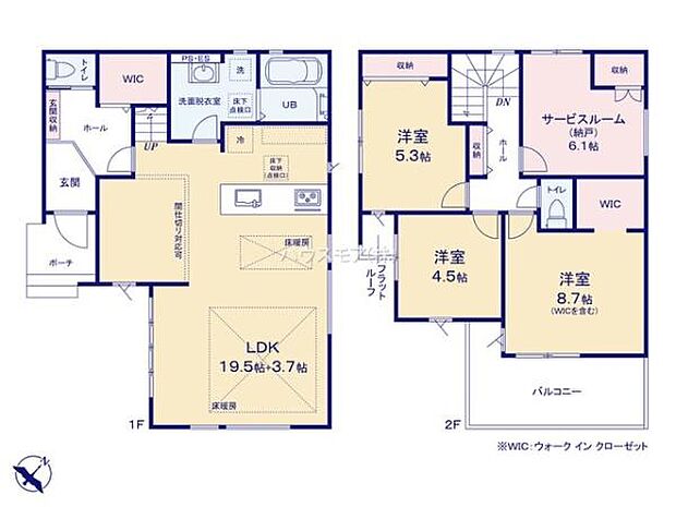 3SLDKの魅力的な間取り！LDKはゆったりとした空間で、ご家族との団らん時間が、より一層充実したものになりますね。家族との仲が深まり、自然と笑顔が増えます！