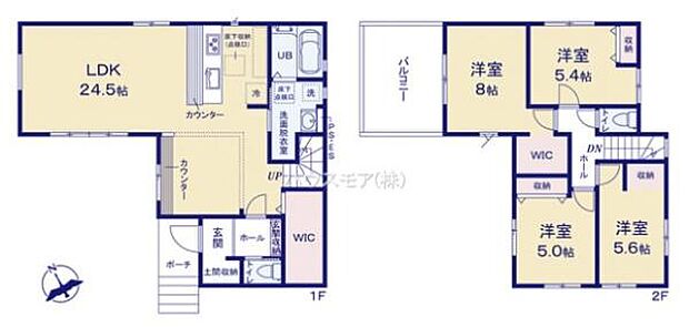 4LDKの魅力的な間取り！LDKはゆったりとした空間で、ご家族との団らん時間が、より一層充実したものになりますね家族との仲が深まり、自然と笑顔が増えそうです！
