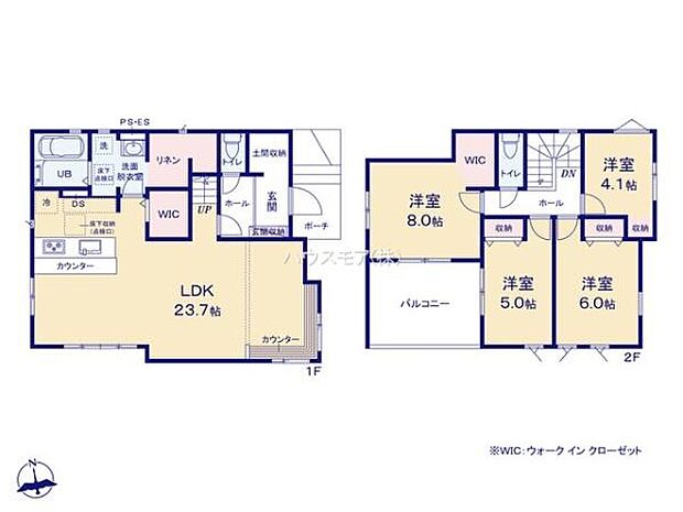 4LDKの魅力的な間取り！LDKはゆったりとした空間で、ご家族との団らん時間が、より一層充実したものになりますね家族との仲が深まり、自然と笑顔が増えそうです！