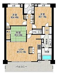 間取図画像 3LDK