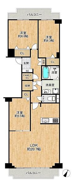 間取り：328000627141