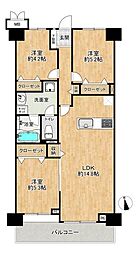 ライオンズマンション明石大久保 3LDKの間取図画像