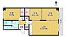間取り：【間取り】陽当り・通風環境良好な3ＬＤＫ！広々とした間取りに豊富な収納