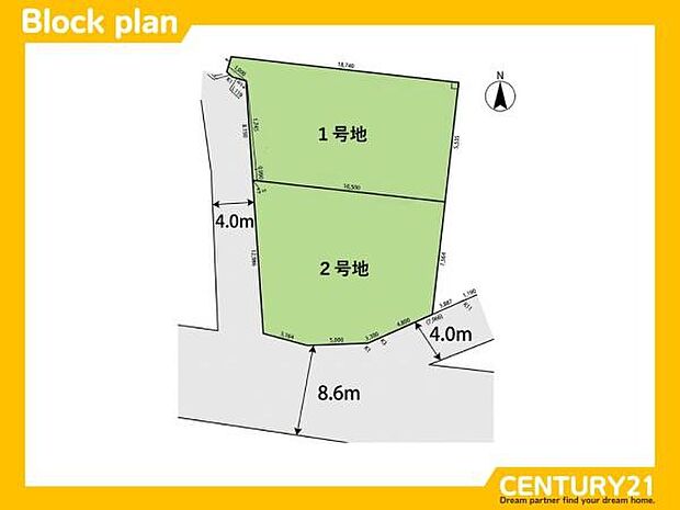 1号地 区画図