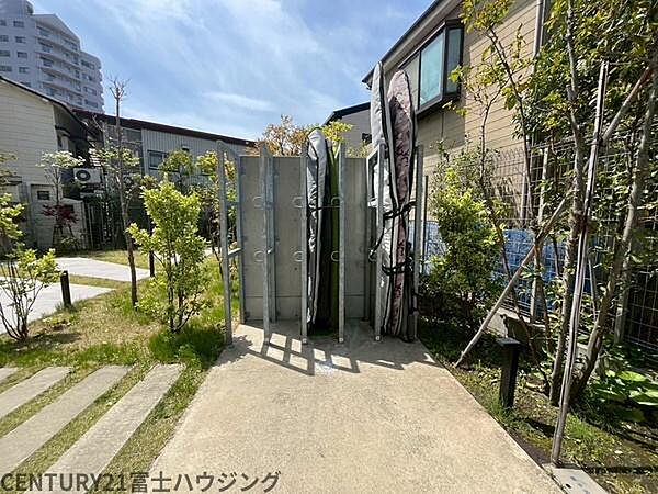 サーフボード置き場です