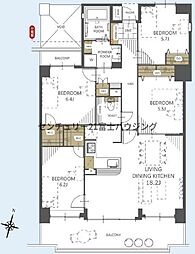 ダイアパレスエクシード茅ヶ崎 4LDKの間取図画像