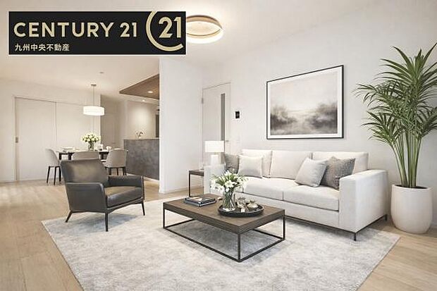 【リビング】暖かな光が包み込んでくれるLDKは家族みんなが自然と集まってくる場所。快適でゆったり寛げる空間となっています。