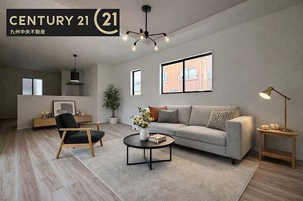 ※掲載の家具およびＣＧ加工はあくまでイメージであり、販売価格には含まれておりません。【リビング】暖かな光が包み込んでくれるLDＫは家族みんなが自然と集まってくる場所。