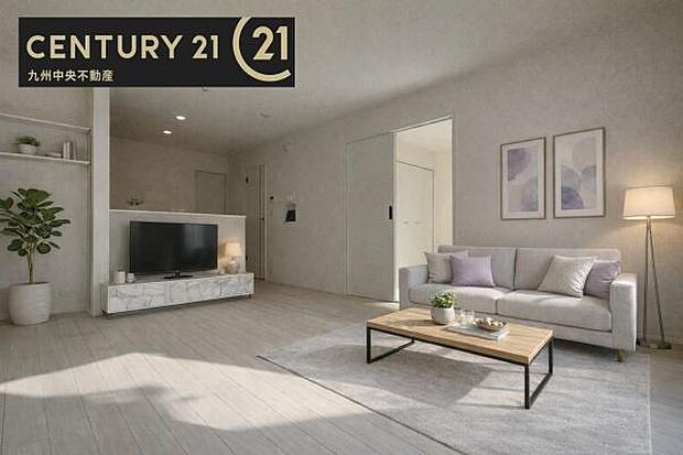 ※掲載の家具およびＣＧ加工はあくまでイメージであり、販売価格には含まれておりません。【リビング】暖かな光が包み込んでくれるLDＫは家族みんなが自然と集まってくる場所。