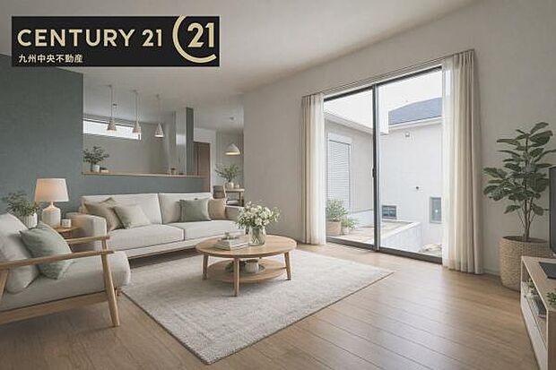 ※掲載の家具およびCG加工はあくまでイメージであり、販売価格には含まれておりません。【リビング】暖かな光が包み込んでくれるLDKは家族みんなが自然と集まってくる場所。