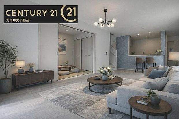 ※掲載の家具およびCG加工はあくまでイメージであり、販売価格には含まれておりません。【リビング】暖かな光が包み込んでくれるLDKは家族みんなが自然と集まる場所。快適でゆったり寛げる空間です。