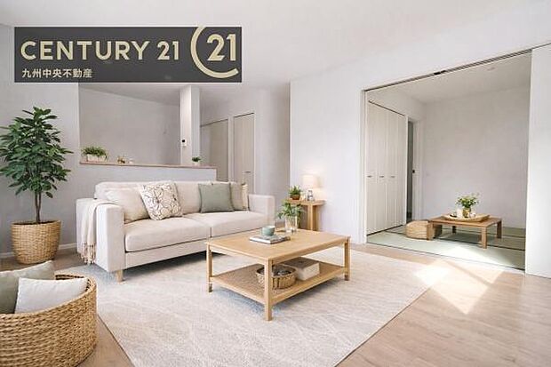 ※掲載の家具およびＣＧ加工はあくまでイメージであり、販売価格には含まれておりません。【リビング】暖かな光が包み込んでくれるLDＫは家族みんなが自然と集まる場所。快適でゆったり寛げる空間です。