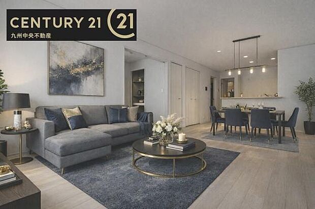 ※掲載の家具およびCG加工はあくまでイメージであり、販売価格には含まれておりません。【リビング】暖かな光が包み込んでくれるLDKは家族みんなが自然と集まる場所。快適でゆったり寛げる空間です。