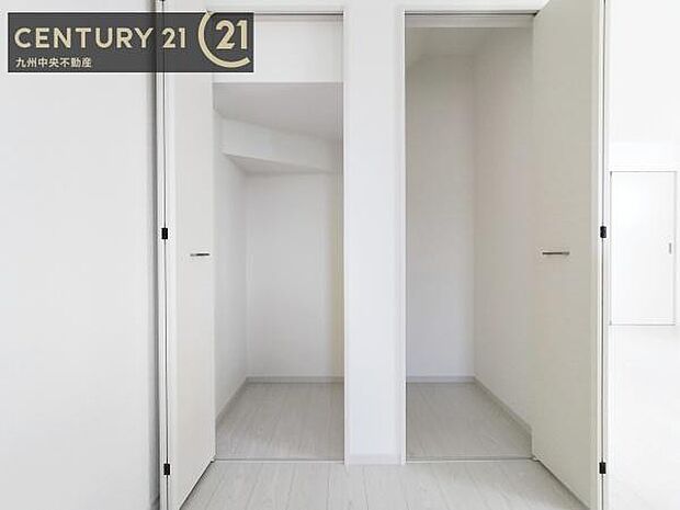 【クローゼット】お部屋ごとに設けた収納は住みやすさへのこだわりです。
