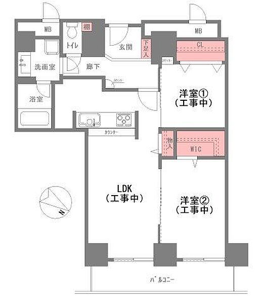 間取りを拡大表示