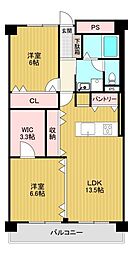 間取図画像 2LDK