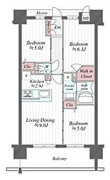 間取図画像 3LDK