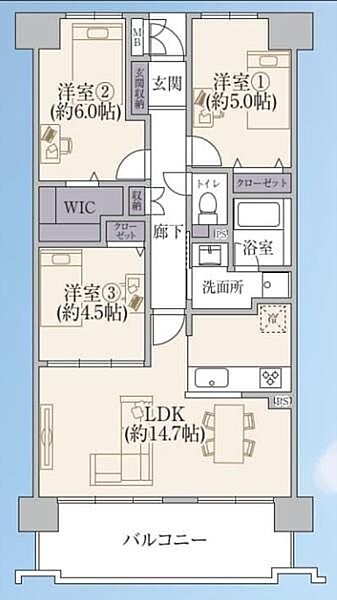 間取りを拡大表示