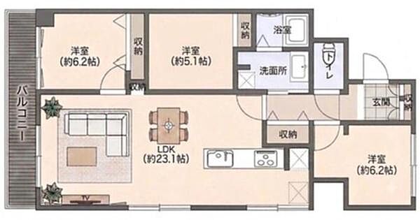 間取りを拡大表示