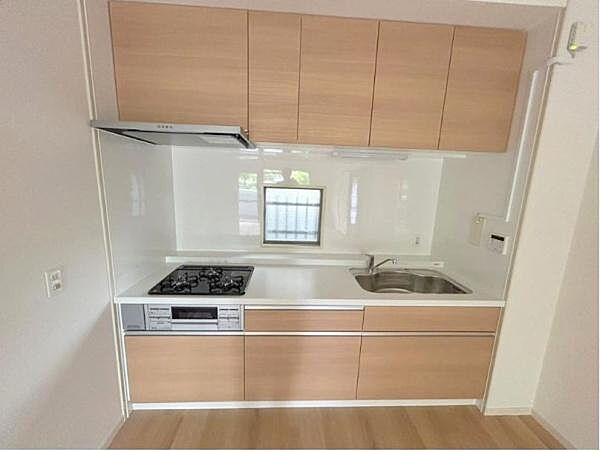 収納豊富なシステムキッチンで、調理器具や食材もすっきり整理できます！