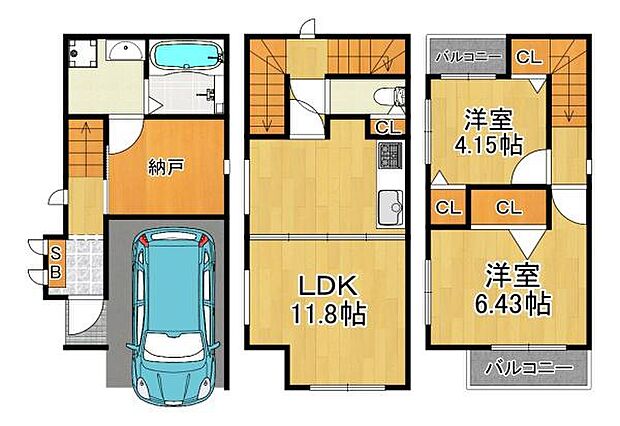 車1台駐車可能！