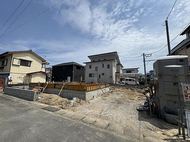 【現地】未完成物件も現地と合わせて、同施工会社様の完成物件にて設備等見ていただく事が可能です。