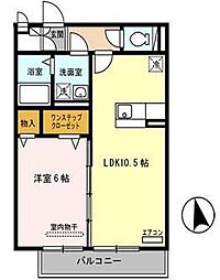 シャン・リアンT.Y 1LDKの間取図画像