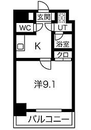 エンゼルプラザ瀬田駅前 1Kの間取図画像