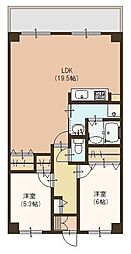CUREZZA瀬田西 2LDKの間取図画像