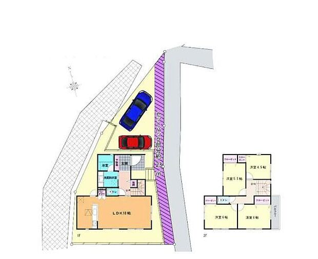 4LDKのファミリーにピッタリな間取り。