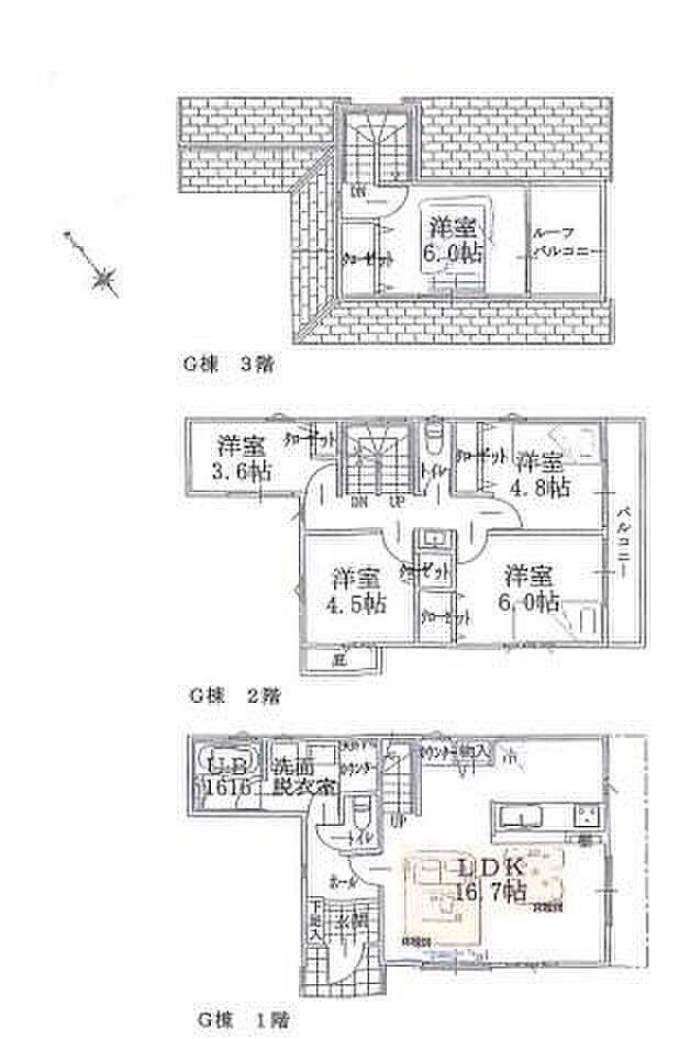 ファミリーにピッタリな間取り。