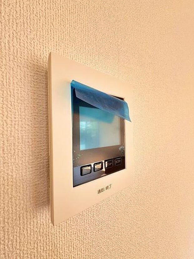 モニター付きインターフォン。