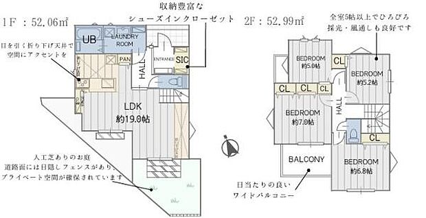 ファミリーにピッタリな間取り。