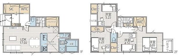 3LDKのファミリーにピッタリな間取り。